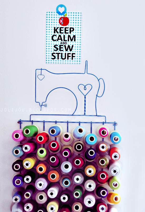 keep calm and sew stuff postcard by jolijou