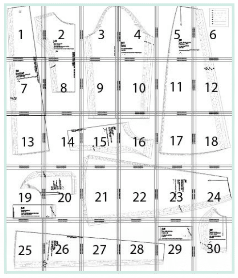 Schnittmuster Ausdrucken und Zusammenkleben